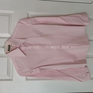 Classic Light Pink Women's Button-Up Shirt